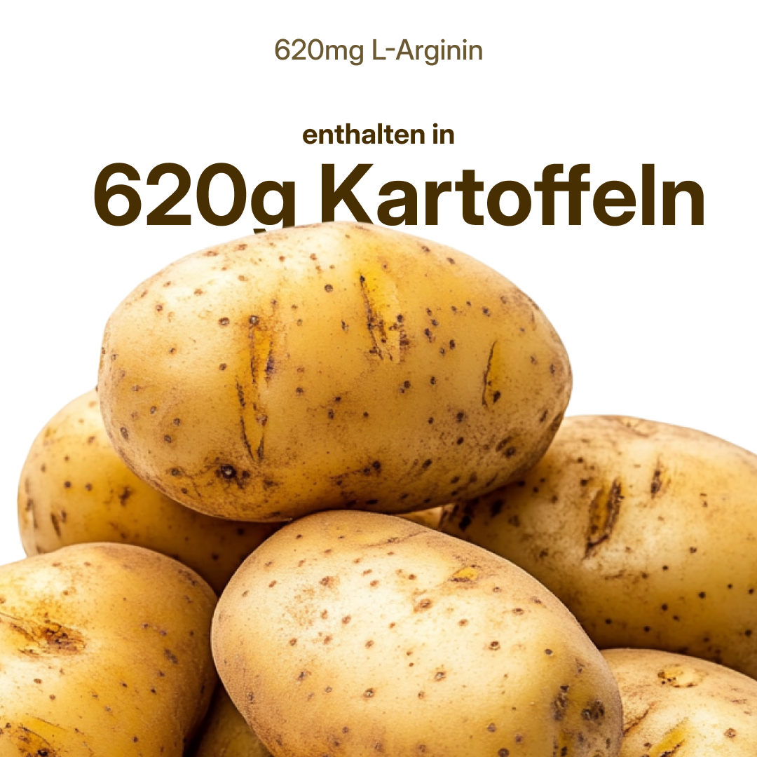 L-Arginin (620 mg) – fermentativ gewonnen, vegan | 56 Kapseln in Glasflasche